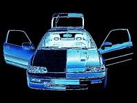 pic for honda crx front -blue style